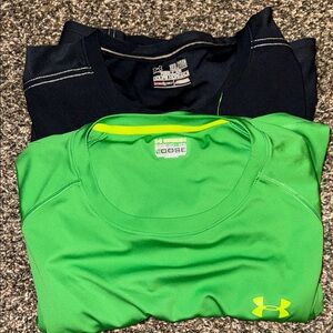 Under Armour men’s Neon Green and Black  Tees